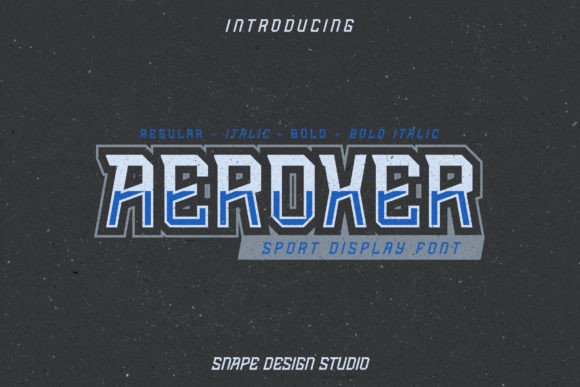 Aeroxer: A Bold Display Font That Energizes Brand Design Projects