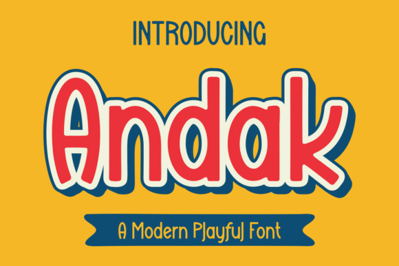 Andak: A Bold Display Font for Confident Editorial Design