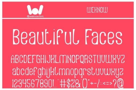 Beautiful Faces: A Modern Display Font for Business Branding