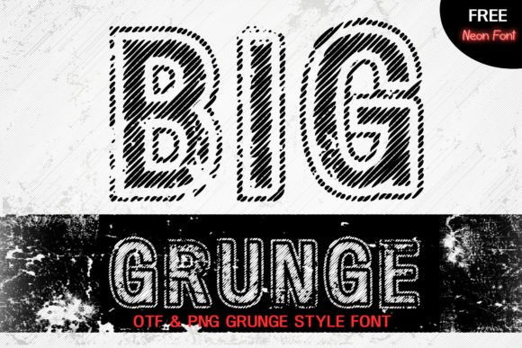 Big Grunge: A Bold Display Font That Elevates Small Business Branding