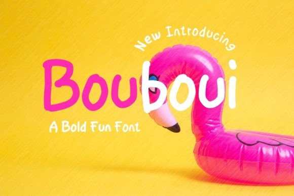 Bouboui: A Bold Display Font for Dynamic Editorial Design