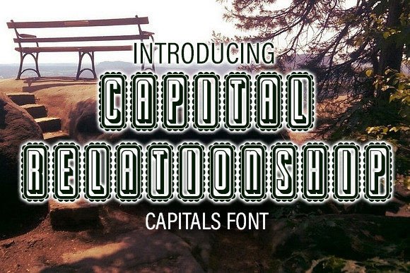 Capital Relationship: A Vintage Display Font for Editorial Charm