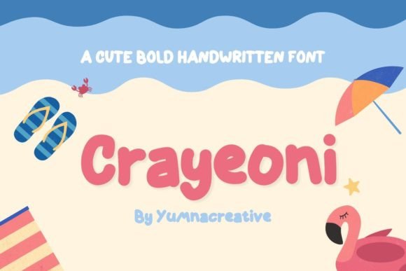 Crayeoni: A Playful Handwritten Font for Whimsical Branding Projects