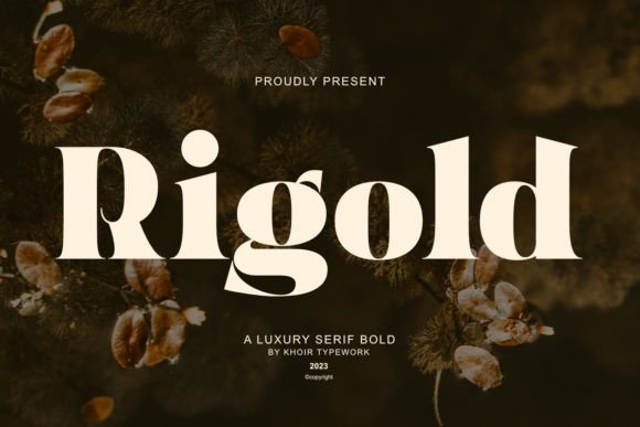 Elegant Typography with Rigold: A Maker's Font for Stylish Handmade Designs