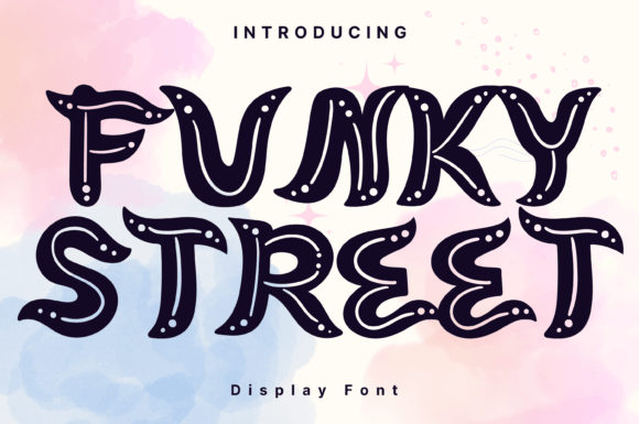 Funky Street: A Bold Display Font for Dynamic Design Projects
