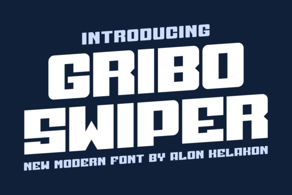 Gribo Swiper: A Modern Display Font for Digital Designers