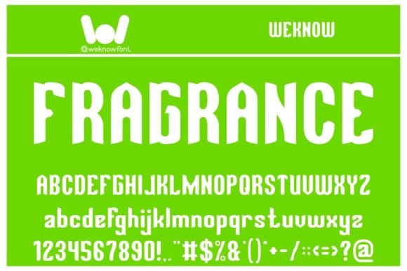 h1>Fragrance: A Fancy Display Font for Crafters and Product Designers