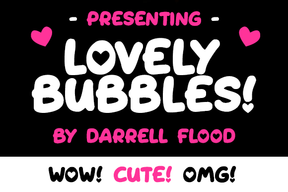 Lovely Bubbles: A Playful Display Font for Editorial Design and Digital Publishing