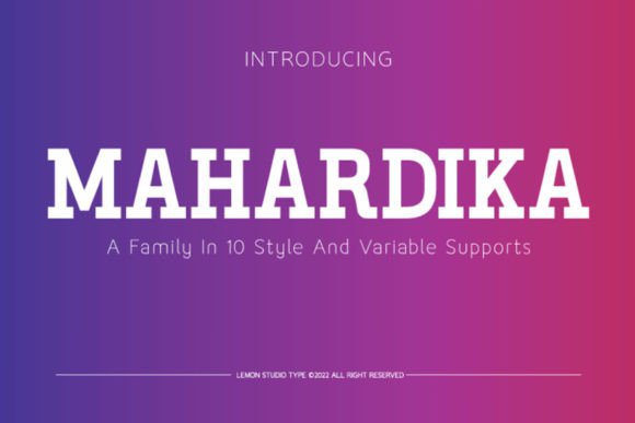 Mahardika: A Bold Display Font for Striking Web Design