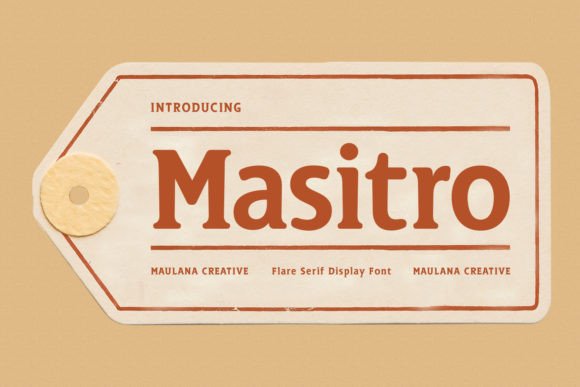 Masitro: A Rounded Flare Serif Font for Bold Web Design