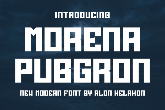 Morena Pubgron: A Bold Display Font for Modern Business Branding