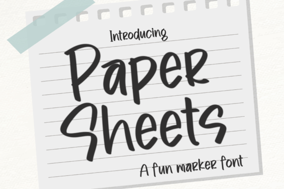 Paper Sheets: A Stylish Display Font for Modern Web Design