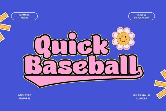 Quick Baseball: A Bold Display Font That Elevates Campaign Visuals