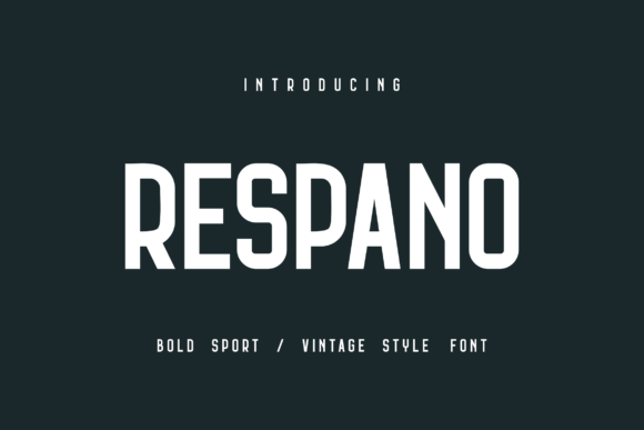 Respano: A Modern Display Font for Bold Editorial Design