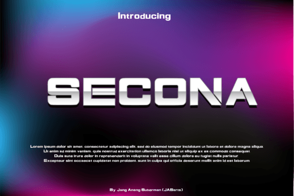 Secona Font: A Futuristic Display Typeface for Bold Web Design