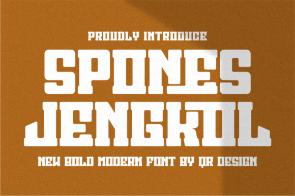 Spones Jengkol: A Bold Display Font for Crafters and Product Designers