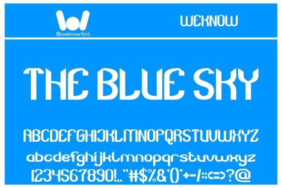The Blue Sky: A Modern Display Font That Elevates Campaign Visuals