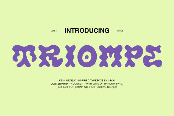 Triompe: A Bold Display Font That Elevates Web Typography