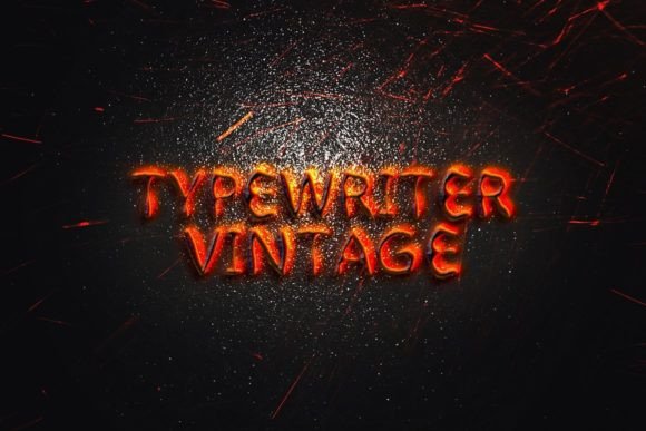 Typewriter Vintage: A Bold Display Font for Impactful Digital Campaigns