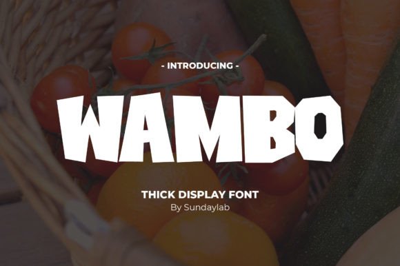 Wambo: A Bold Display Font That Commands Attention in Campaign Design