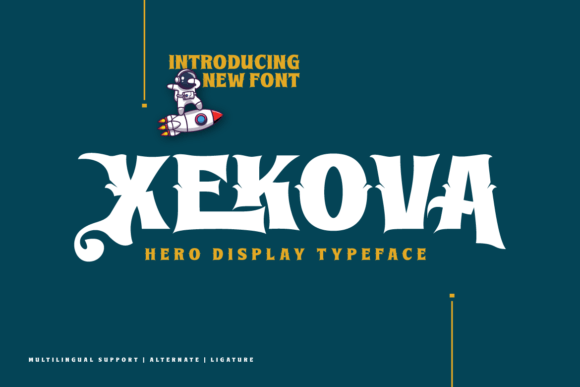 Xekova: A Display Font That Elevates Campaign Visuals with Elegance